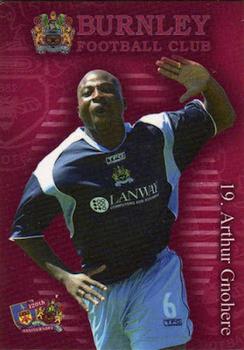 2002-03 Burnley F.C. Clarets #19 Arthur Gnohere Front