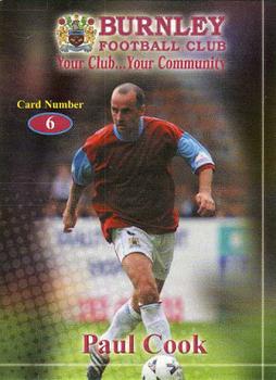 2000-01 Burnley F.C. Clarets #6 Paul Cook Front