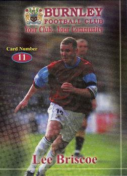 2000-01 Burnley F.C. Clarets #11 Lee Briscoe Front