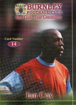 2000-01 Burnley F.C. Clarets #14 Ian Cox Front