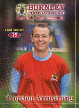 2000-01 Burnley F.C. Clarets #15 Gordon Armstrong Front