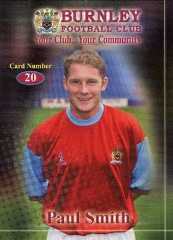 2000-01 Burnley F.C. Clarets #20 Paul Smith Front