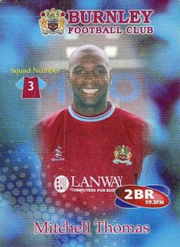 2001-02 Burnley F.C. #3 Mitchell Thomas Front