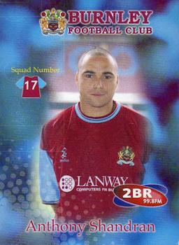 2001-02 Burnley F.C. #17 Tony Sheridan Front