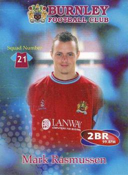 2001-02 Burnley F.C. #21 Mark Rasmussen Front