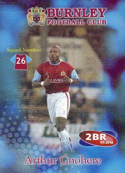 2001-02 Burnley F.C. #26 Arthur Gnohere Front