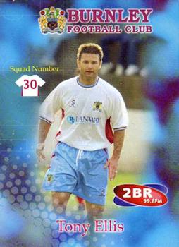 2001-02 Burnley F.C. #30 Tony Ellis Front