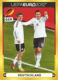 2012 Panini UEFA Euro 2012 Stickers - Germany Poster Extras #D17 Thomas Müller / Miroslav Klose Front