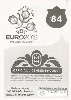 2012 Panini UEFA Euro 2012 Stickers - German #84 Alexandros Tzorvas Back