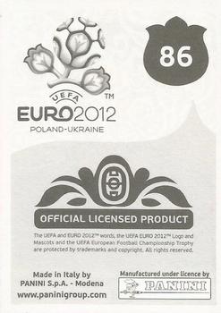 2012 Panini UEFA Euro 2012 Stickers - German #86 Avraam Papadopoulos Back