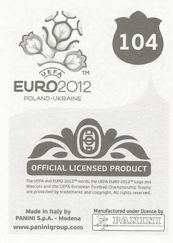 2012 Panini UEFA Euro 2012 Stickers - German #104 Vassilis Torossidis Back