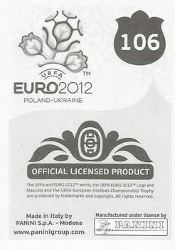 2012 Panini UEFA Euro 2012 Stickers - German #106 Fanis Gekas Back