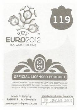 2012 Panini UEFA Euro 2012 Stickers - German #119 Roman Shishkin Back