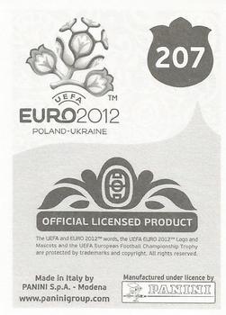 2012 Panini UEFA Euro 2012 Stickers - German #207 Simon Poulsen Back