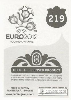 2012 Panini UEFA Euro 2012 Stickers - German #219 Nicklas Bendtner Back