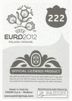 2012 Panini UEFA Euro 2012 Stickers - German #222 Nicklas Bendtner Back