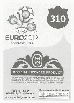 2012 Panini UEFA Euro 2012 Stickers - German #310 Slavek & Slavko Back