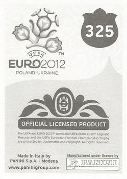 2012 Panini UEFA Euro 2012 Stickers - German #325 Andrea Pirlo Back