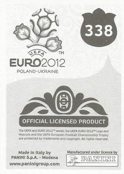 2012 Panini UEFA Euro 2012 Stickers - German #338 Mario Balotelli Back