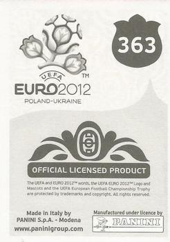 2012 Panini UEFA Euro 2012 Stickers - German #363 Jon Walters Back