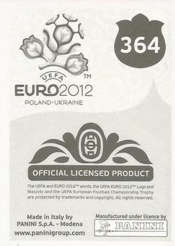 2012 Panini UEFA Euro 2012 Stickers - German #364 Robbie Keane Back