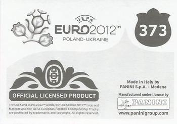 2012 Panini UEFA Euro 2012 Stickers - German #373 Team - Croatia Back