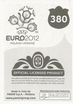 2012 Panini UEFA Euro 2012 Stickers - German #380 Ivan Strinić Back