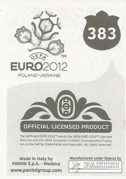 2012 Panini UEFA Euro 2012 Stickers - German #383 Danijel Pranjić Back