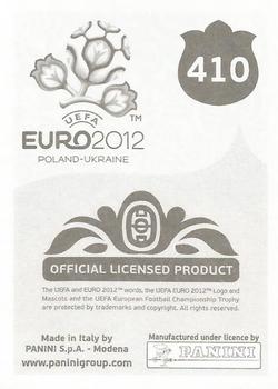 2012 Panini UEFA Euro 2012 Stickers - German #410 Yevhen Selin Back