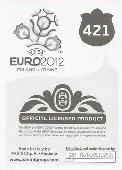2012 Panini UEFA Euro 2012 Stickers - German #421 Artem Milevskiy Back
