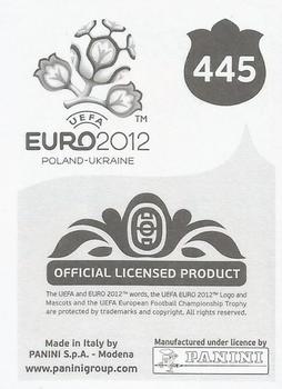 2012 Panini UEFA Euro 2012 Stickers - German #445 Pontus Wernbloom Back