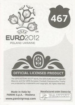 2012 Panini UEFA Euro 2012 Stickers - German #467 Mamadou Sakho Back