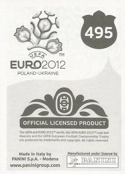 2012 Panini UEFA Euro 2012 Stickers - German #495 Gary Cahill Back