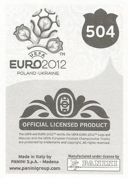 2012 Panini UEFA Euro 2012 Stickers - German #504 James Milner Back
