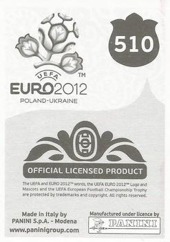 2012 Panini UEFA Euro 2012 Stickers - German #510 Steven Gerrard Back
