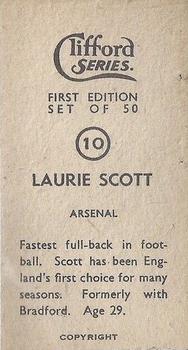 1950 Clifford Footballers #10 Laurie Scott Back