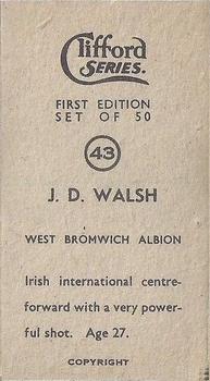 1950 Clifford Footballers #43 David Walsh Back