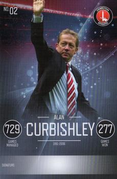 2015-16 Charlton Athletic F.C. 110-Year Anniversary Card Collection #2 Alan Curbishley Front