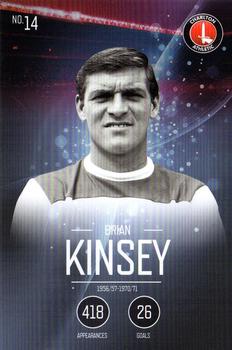 2015-16 Charlton Athletic F.C. 110-Year Anniversary Card Collection #14 Brian Kinsey Front