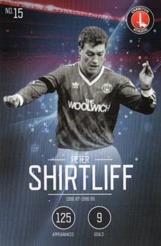 2015-16 Charlton Athletic F.C. 110-Year Anniversary Card Collection #15 Peter Shirtliff Front