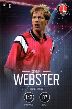 2015-16 Charlton Athletic F.C. 110-Year Anniversary Card Collection #16 Simon Webster Front
