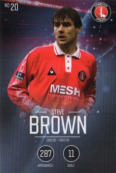 2015-16 Charlton Athletic F.C. 110-Year Anniversary Card Collection #20 Steve Brown Front