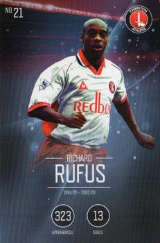 2015-16 Charlton Athletic F.C. 110-Year Anniversary Card Collection #21 Richard Rufus Front