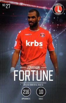2015-16 Charlton Athletic F.C. 110-Year Anniversary Card Collection #27 Jonathan Fortune Front