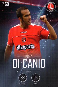 2015-16 Charlton Athletic F.C. 110-Year Anniversary Card Collection #68 Paolo Di Canio Front