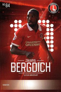 2015-16 Charlton Athletic F.C. 110-Year Anniversary Card Collection #84 Zakarya Bergdich Front