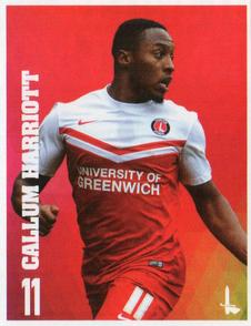 2014-15 Charlton Athletic Stickers #21 Callum Harriott Front