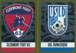 2020-21 Panini FOOT 2021 #546 Clermont Foot 63 / USL Dunkerque Logo Front