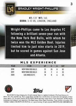 2021 Topps MLS #3 Bradley Wright-Phillips Back