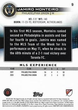 2021 Topps MLS #9 Jamiro Monteiro Back